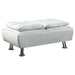 Dilleston Contemporary White Ottoman image