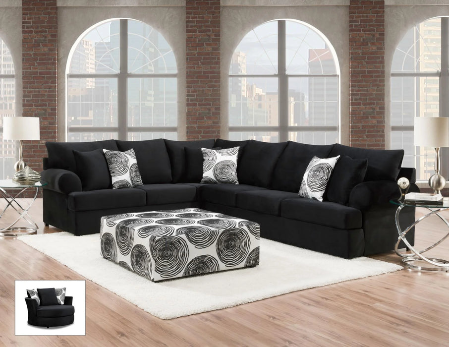 Albany Groovy 2 Pc Sectional - Factory Furniture Outlet Store