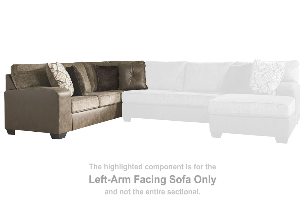 Abalone 3-Piece Sectional with Chaise - Factory Furniture Outlet Store