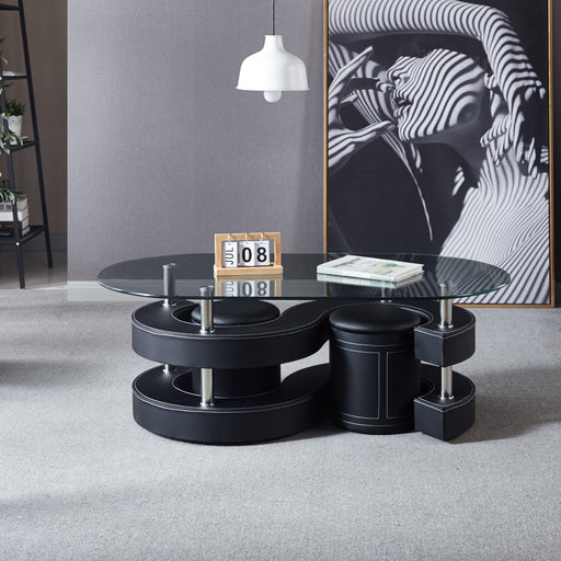 CT255 COFFEE TABLE WITH 2 STOOLS image