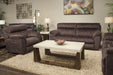 Catnapper Sedona Power Headrest Lay Flat Reclining Sofa in Mocha 62221 - Factory Furniture Outlet Store