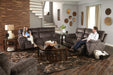 Catnapper Sedona Power Headrest w/Lumbar Lay Flat Reclining Sofa in Smoke 762221 - Factory Furniture Outlet Store