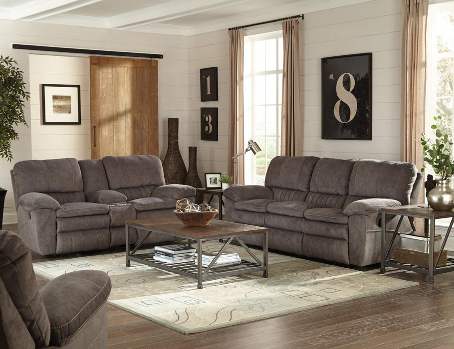 Catnapper Reyes Power Lay Flat Reclining Sofa in Graphite 62401 - Factory Furniture Outlet Store