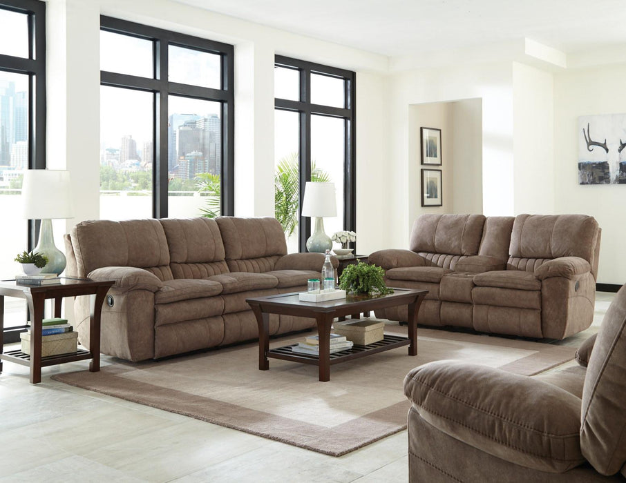 Catnapper Reyes Power Lay Flat Reclining Sofa in Portabella 62401 - Factory Furniture Outlet Store