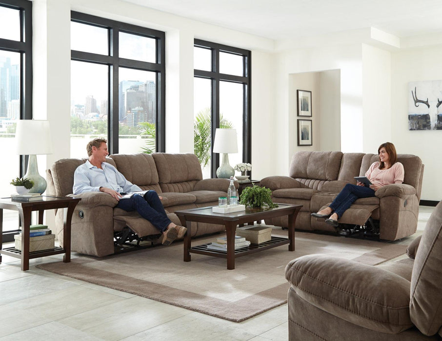 Catnapper Reyes Power Lay Flat Reclining Sofa in Portabella 62401