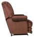 Catnapper Malone Lay Flat Recliner with Extended Ottoman in Merlot - Factory Furniture Outlet Store