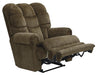 Catnapper Malone Lay Flat Recliner with Extended Ottoman in Truffle - Factory Furniture Outlet Store