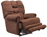Catnapper Malone Power Lay Flat Recliner with Extended Ottoman in Merlot - Factory Furniture Outlet Store