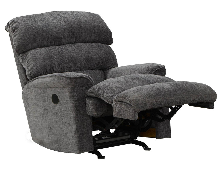 Catnapper Pearson Rocker Recliner in Charcoal - Factory Furniture Outlet Store