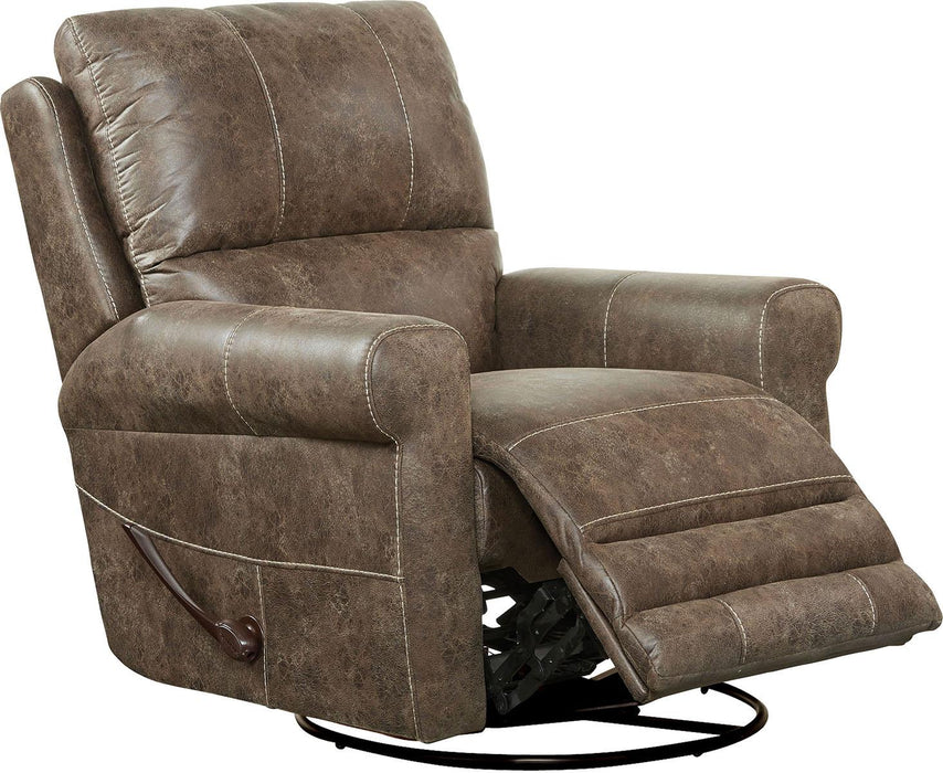 Catnapper Maddie Swivel Glider Recliner in Ash - Factory Furniture Outlet Store