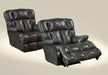 Catnapper Victor Chaise Rocker Recliner in Chocolate - Factory Furniture Outlet Store