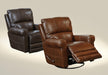 Catnapper Hoffner Power Lay Flat Recliner in Chestnut - Factory Furniture Outlet Store