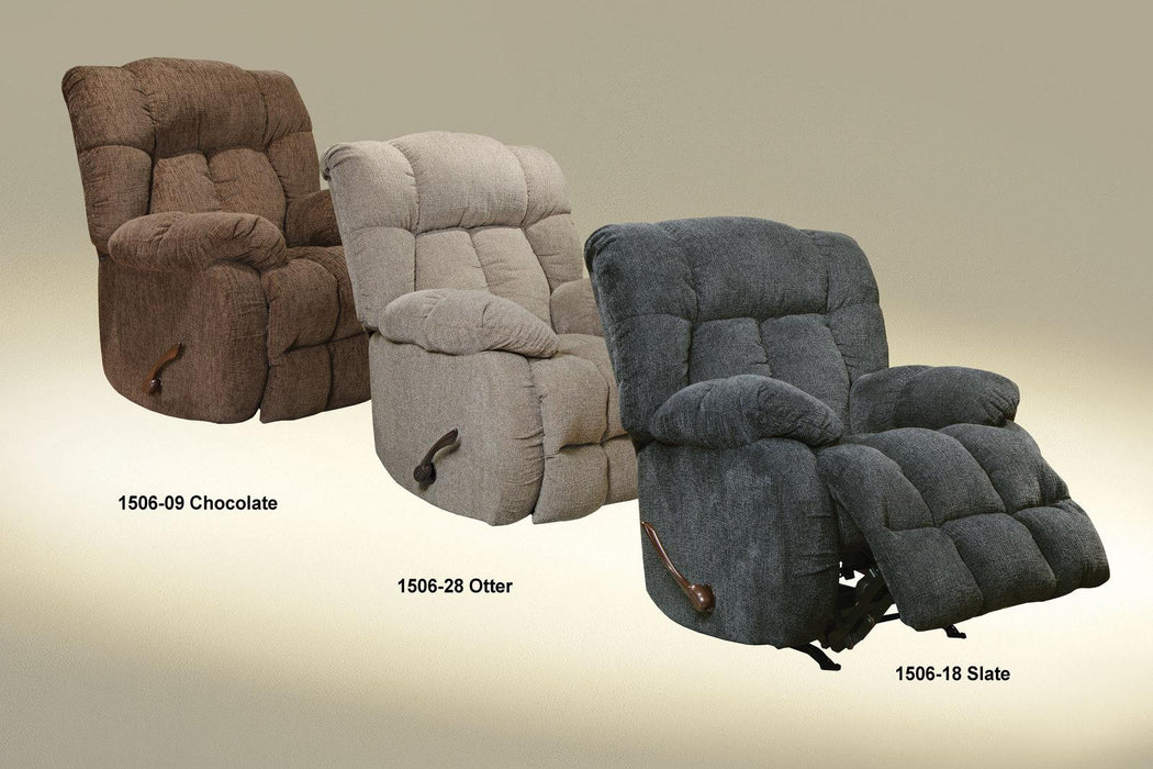 Catnapper Brody Rocker Recliner in Otter 4774-2 - Factory Furniture Outlet Store