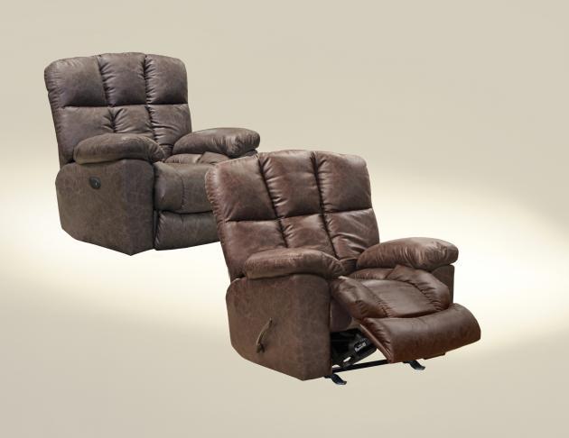 Catnapper Furniture Mayfield Glider Recliner in Saddle - Factory Furniture Outlet Store