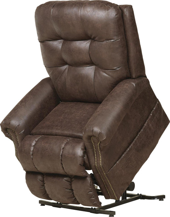 Catnapper Furniture Ramsey Power Lift Lay Flat Recliner w/ Heat & Massage in Sable - Factory Furniture Outlet Store