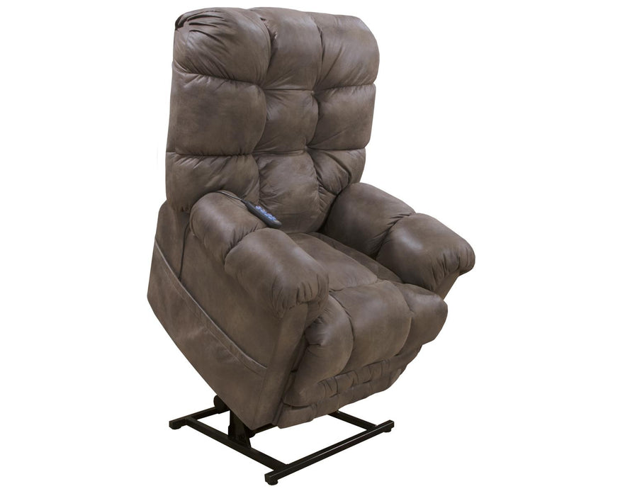 Catnapper Oliver Power Lift Recliner w/ Dual Motor & Extended Ottoman in Dusk 4861 - Factory Furniture Outlet Store