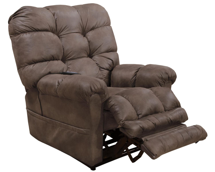 Catnapper Oliver Power Lift Recliner w/ Dual Motor & Extended Ottoman in Dusk 4861 - Factory Furniture Outlet Store