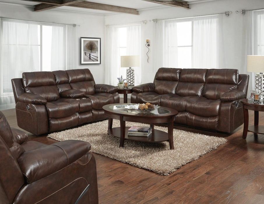 Catnapper Furniture Positano Power Reclining Sofa in Cocoa