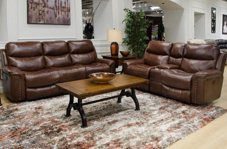 Catnapper Ceretti Power Reclining Sofa in Brown - Factory Furniture Outlet Store