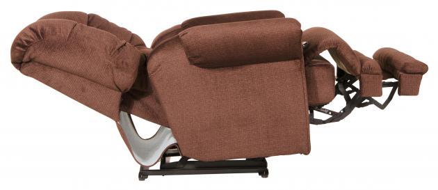 Catnapper Malone Power Lay Flat Recliner with Extended Ottoman in Merlot
