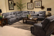 Catnapper Voyager Power Lay Flat Recliner in Slate - Factory Furniture Outlet Store