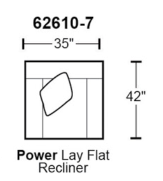 Catnapper McPherson Power Lay Flat Recliner in Buff 62610-7 image