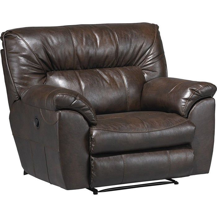 Catnapper Nolan Extra Wide Cuddler Recliner in Godiva 4040-4 image