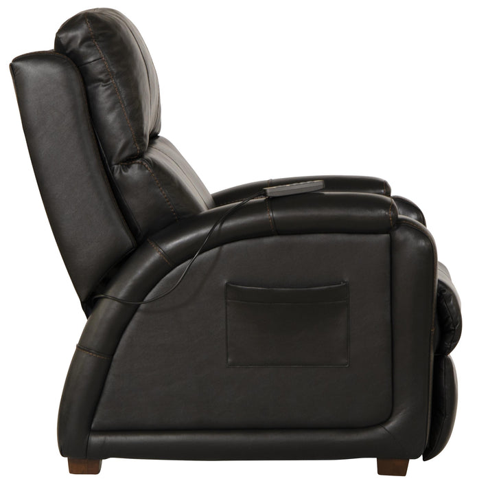 Reliever Leather Power Lay Flat Recliner with Power Adjustable Headrest and Lumbar, Zero Gravity and CR3 Therapeutic Massage