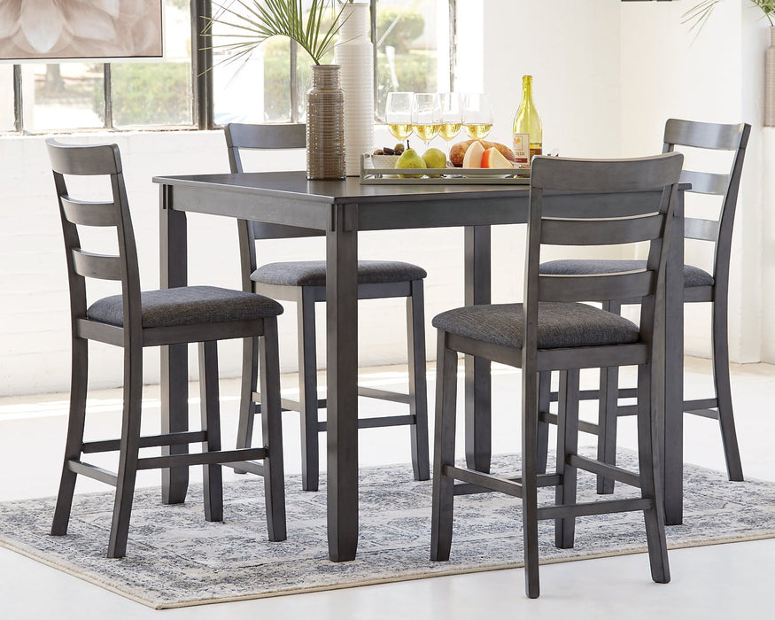 Bridson Counter Height Dining Table and Bar Stools (Set of 5) - Factory Furniture Outlet Store