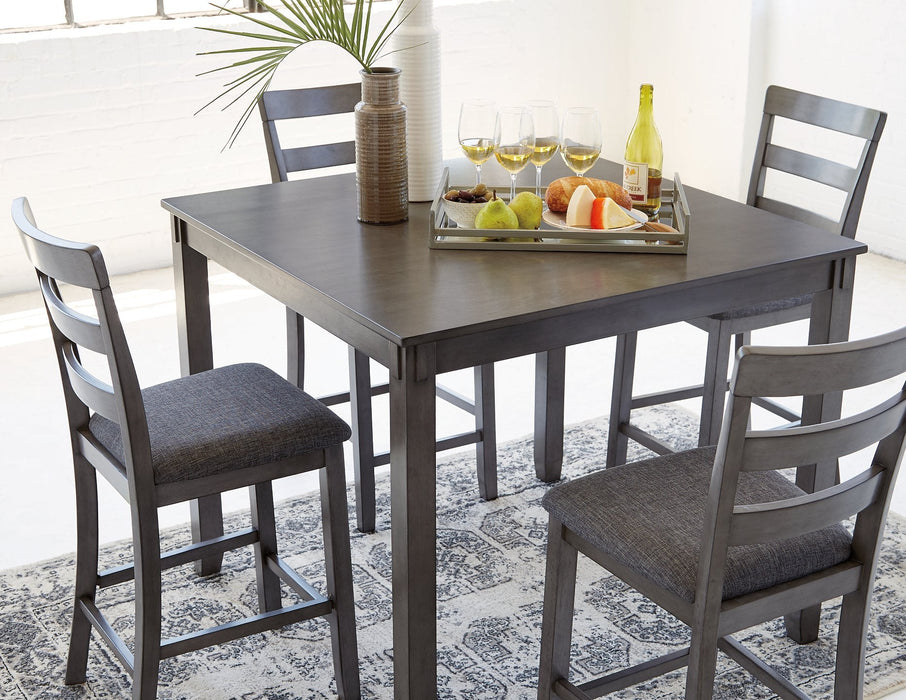 Bridson Counter Height Dining Table and Bar Stools (Set of 5) - Factory Furniture Outlet Store