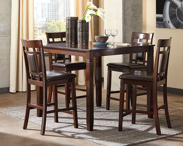 Bennox Counter Height Dining Table and Bar Stools (Set of 5) - Factory Furniture Outlet Store
