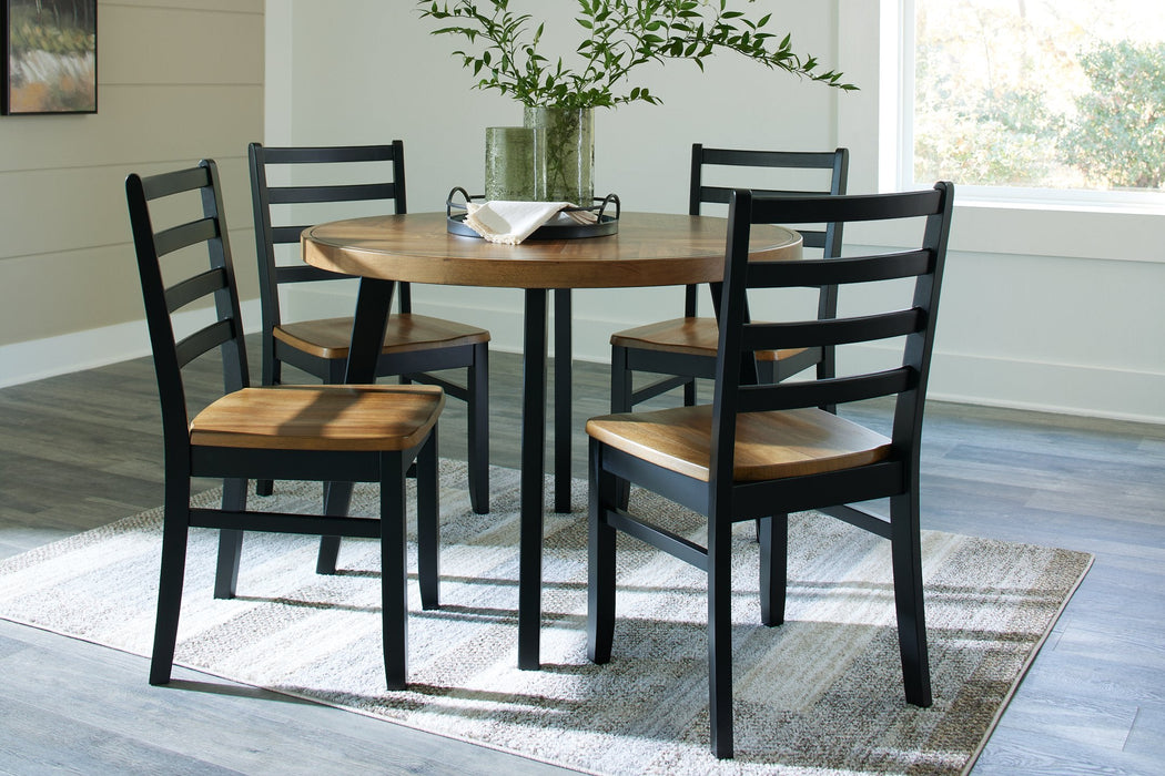Blondon Dining Table and 4 Chairs (Set of 5) - Factory Furniture Outlet Store