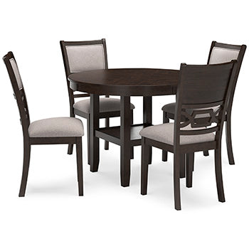 Langwest Dining Table and 4 Chairs (Set of 5) - Factory Furniture Outlet Store
