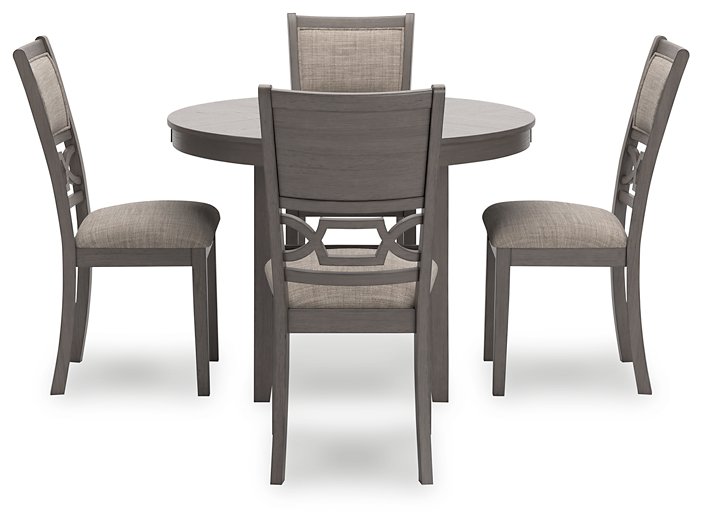 Wrenning Dining Table and 4 Chairs (Set of 5) - Factory Furniture Outlet Store