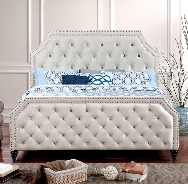 CLAUDINE Beige Queen Bed image