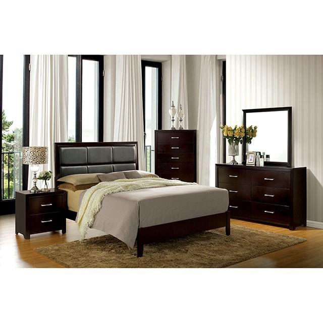 JANINE Espresso Queen Bed image