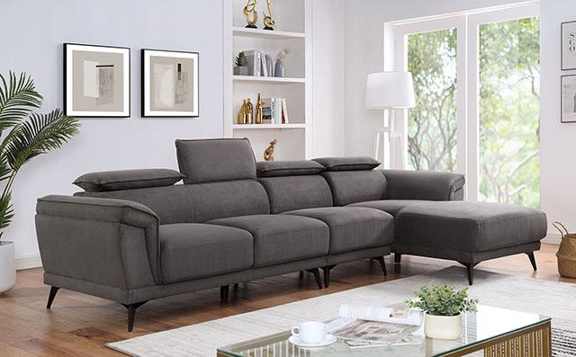 NAPANEE Sectional, Dark Gray