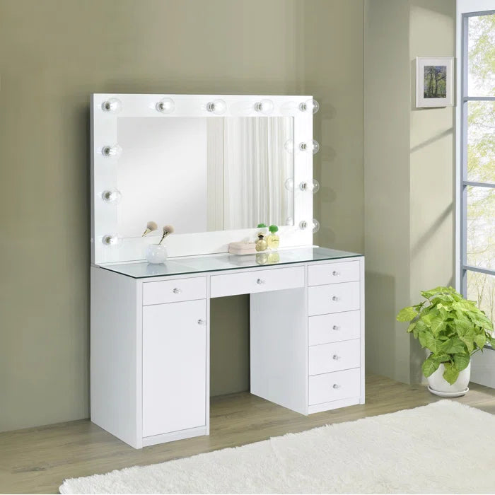 Vanity Mirror Desk Set 931143 Coaster - Factory Furniture Outlet Store