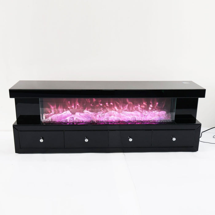 GR- TV03 BLUETOOTH TV STAND WITH FIREPLACE