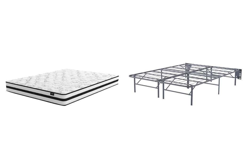 8 Inch Chime Innerspring Mattress Set - Factory Furniture Outlet Store