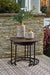 Ayla Outdoor Nesting End Tables (Set of 2) - Factory Furniture Outlet Store