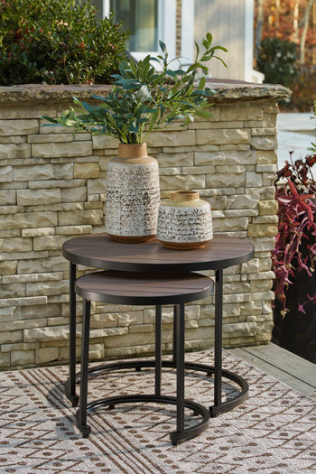 Ayla Outdoor Nesting End Tables (Set of 2) - Factory Furniture Outlet Store