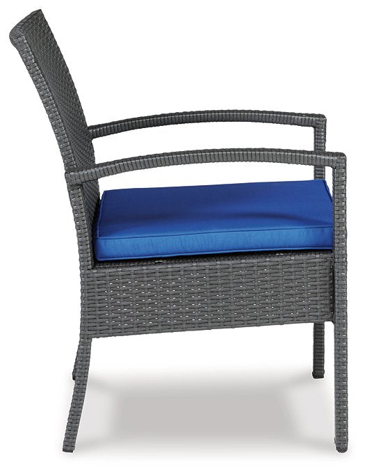 Alina Outdoor Love/Chairs/Table Set (Set of 4) - Factory Furniture Outlet Store