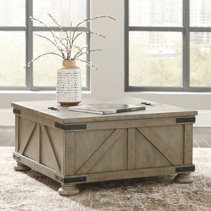 Aldwin Coffee Table With Storage - Factory Furniture Outlet Store