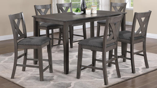 Peter COUNTER HEIGHT TABLE W/6 SIDE CHAIRS - D160-7 image