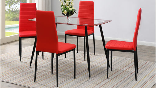 Blaise TABLE & 4 CHAIRS - D341-RD image