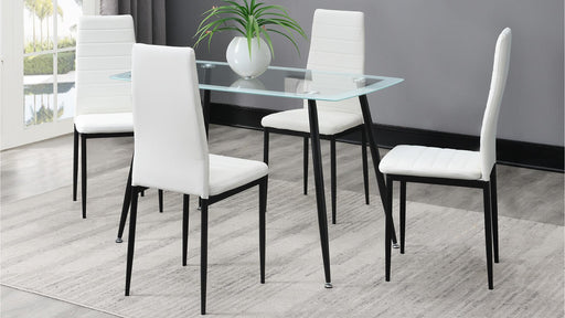 Blaise TABLE & 4 CHAIRS - D342-WT image