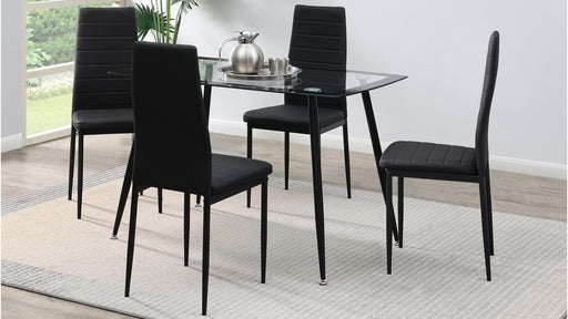 Blaise TABLE & 4 CHAIRS - D340-BK image