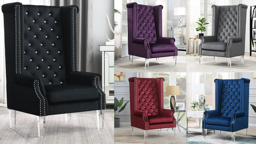 KingDavid HIGH BACK WING CHAIR - D2090-GRY image