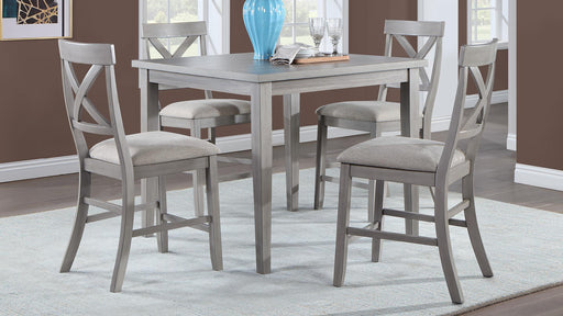 Caterina SQUARE COUNTER TABLE W/4 UPH BARSTOOL - D165 image